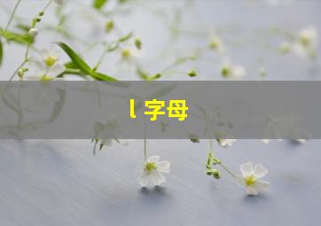 l 字母